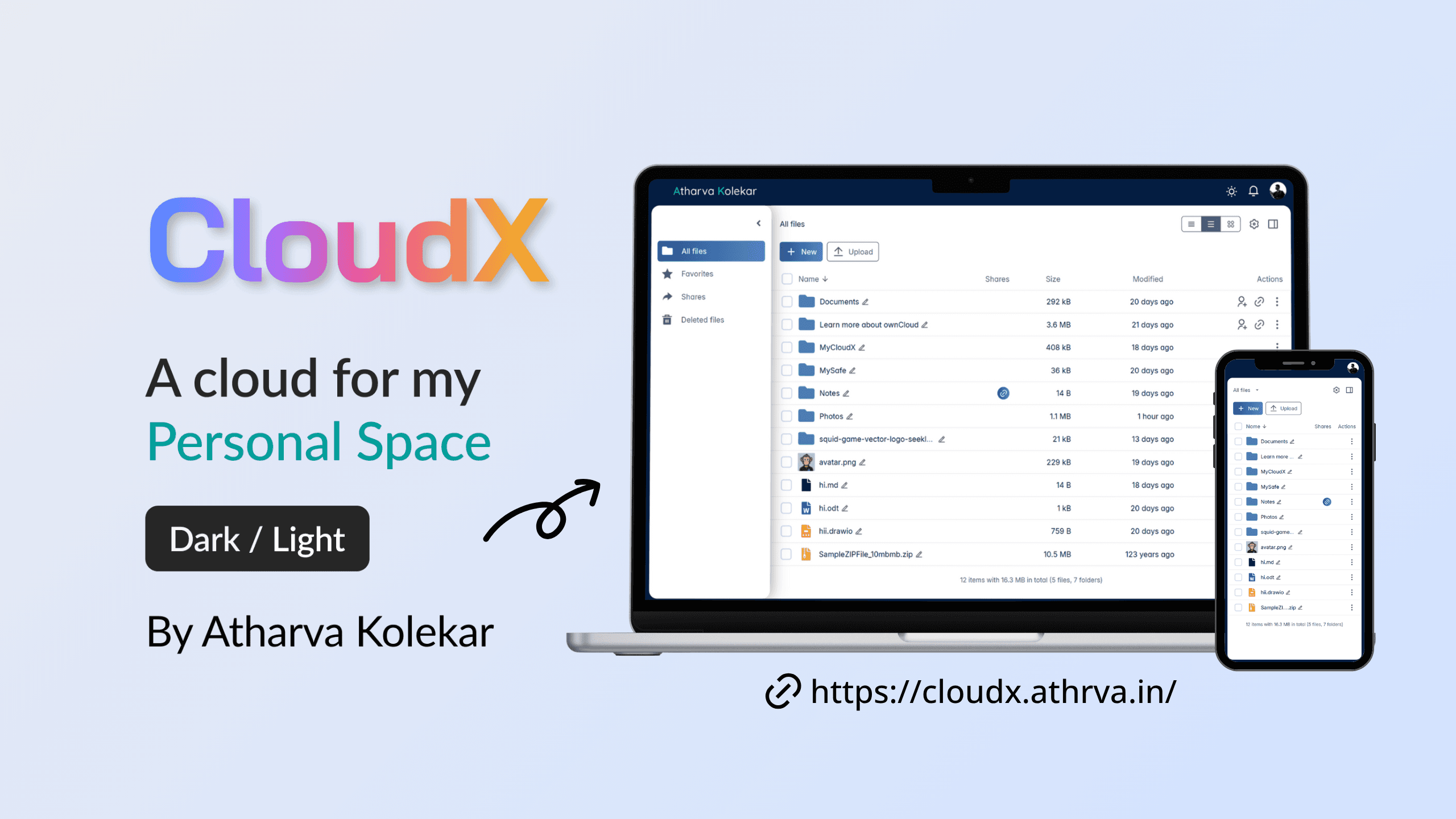 ๐ Introducing CloudX: Your Private, Secure, and Self-Hosted Cloud Storage Solution